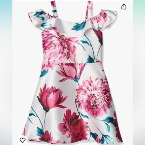 The Children's Place Girls' Cold Shoulder Floral Print Dress